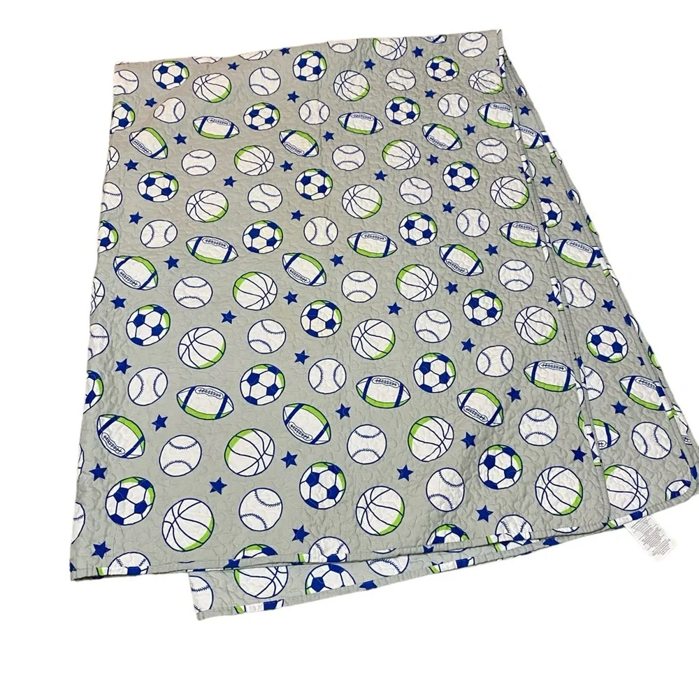 Cherry Hill Collection Sports Quilt Twin Size